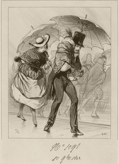 それはよく構成されていて、本当のローランではありませんでした、1838 作： Paul Gavarni